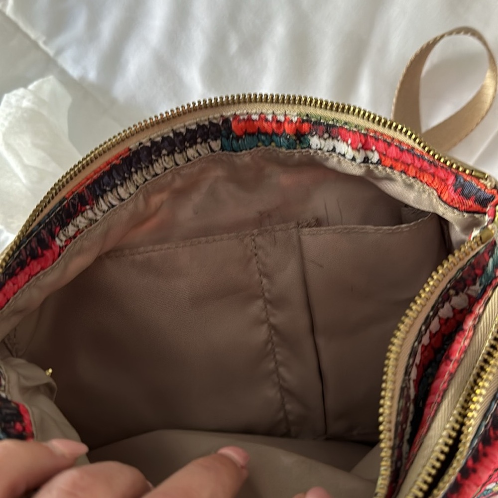 Kipling Colorful Basket Weave Crossbody Bag - Picture 6 of 10